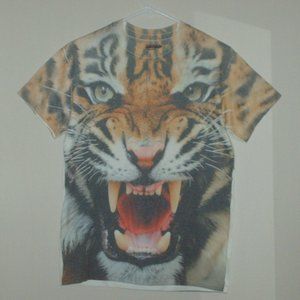 Tiger Face T-shirt by Gildan - New - Men's Small